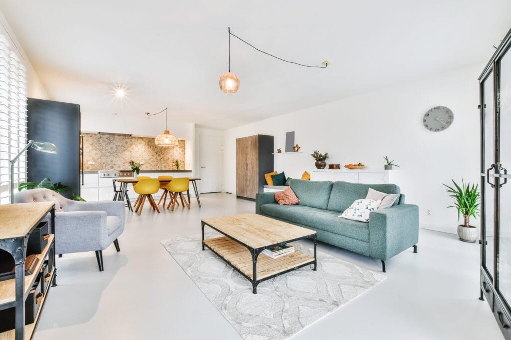 betonnen vloer woonkamer